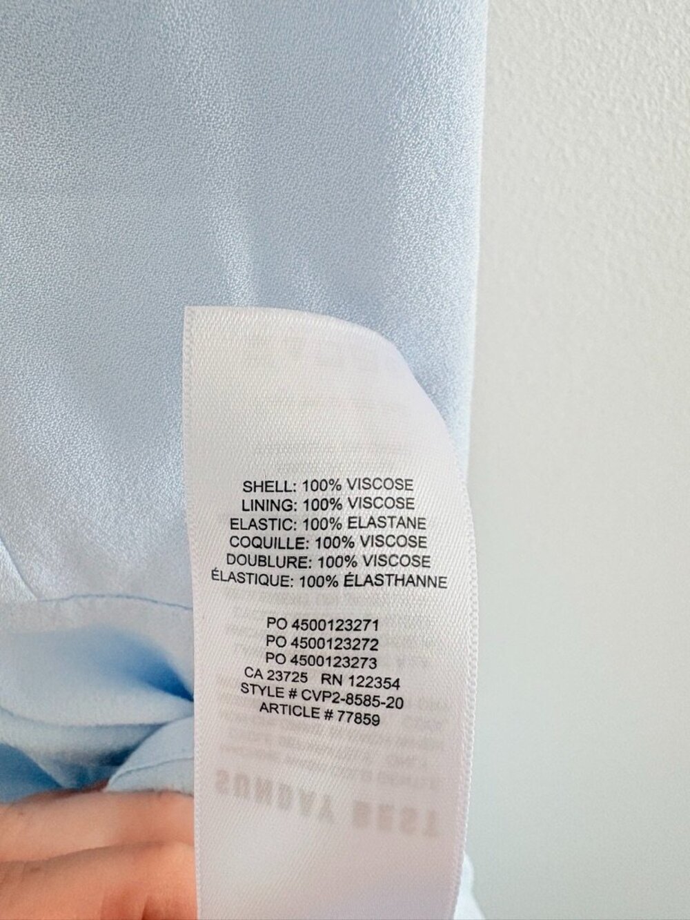 Aritzia Sunda Best Flirt Mini Dress Ruffle Strap Feminine Light Blue Size 6 - Picture 7 of 7